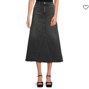 JOE'S JEANS
Faded Denim Midi A-Line Skirt